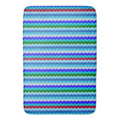 Chevron zigzag Pattern Zee Glass Bath Mat (Voorkant Verticaal)