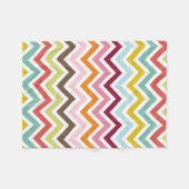 Chevron Zigzag Stripes Fleece Deken (Voorkant (Horizontaal))
