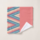 Chevron Zigzag Stripes Motif sans couture (Gant de toilette)