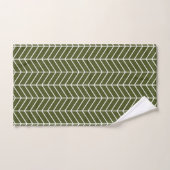 chevrons d'olives sombres (Serviette à main)