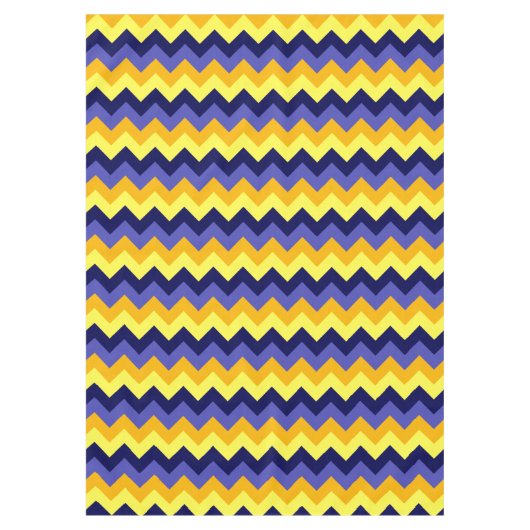 Chevrons d'or bleu jaune Moyen Nappe (Devant)
