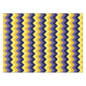 Chevrons d'or jaune bleu Petite nappe (Devant (Horizontal))