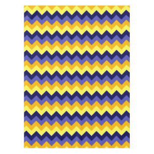 Chevrons d'or jaune bleu Petite nappe