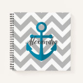 Chevrons en Anchor Notitieboek (Voorkant)