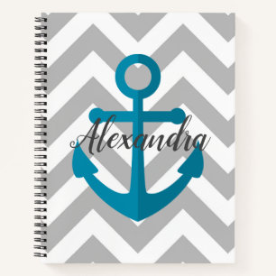 Chevrons en Anchor Notitieboek