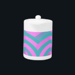chevrons modernes sophistiqués rose/vert<br><div class="desc">design chic et design</div>