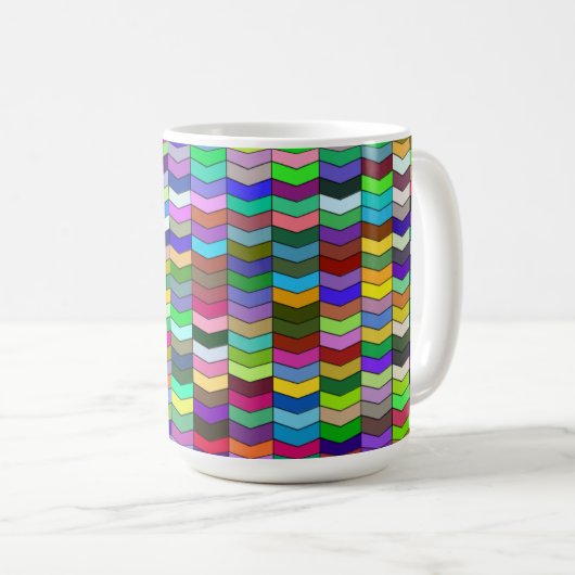 Chevrons Mug 15 oz (Devant droit)