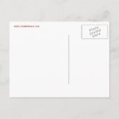 Chevrons nautiques sur carte postale blanche (Dos)