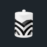 chevrons noirs et blancs modernes et sophistiqués<br><div class="desc">design chic et design</div>