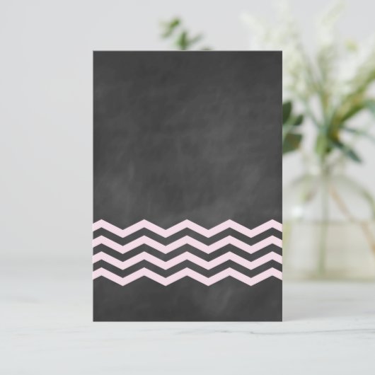 Chevrons op Chalk RSVP (Staand voorkant)