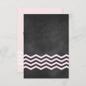 Chevrons op Chalk RSVP (Voorkant / Achterkant)