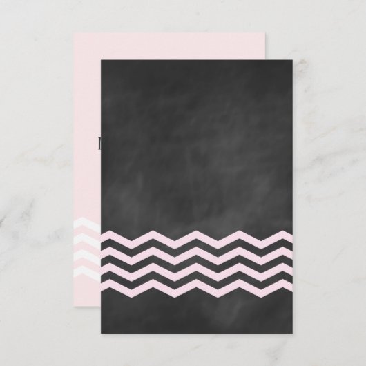 Chevrons sur Chalk RSVP (Devant / Derrière)