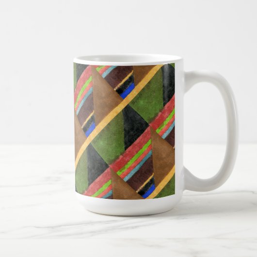 "Chevrons" Tiled Abstract Design Mug (Droite)