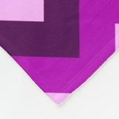 Chevrons Turquoises violets - Couverture en polair (Coin)