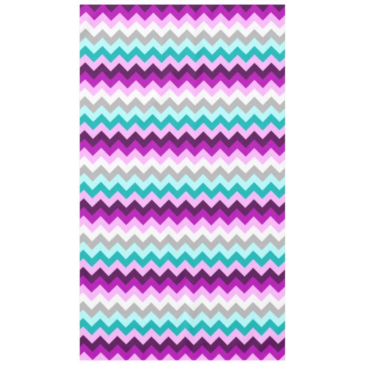 Chevrons Turquoises violets Grandes nappes (Devant)