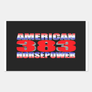 chevy 383 stroker rechthoekige sticker