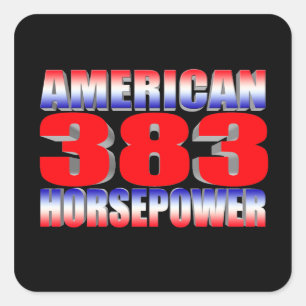 chevy 383 stroker vierkante sticker