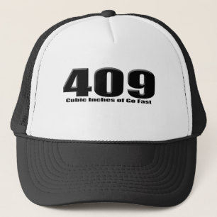 chevy 409 kubieke inch groot blok impala trucker pet