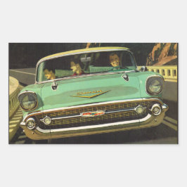 Chevy Bel Air 1957 Rechthoekige Sticker