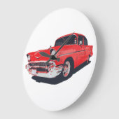 Chevy Bel Air vectorillustratieklok Grote Klok (Hoek)