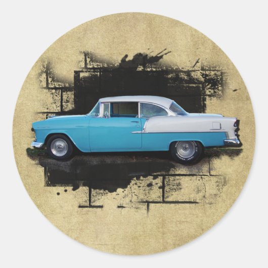 Chevy Bel Air - Voitures classiques - Sticker 1955 (Devant)