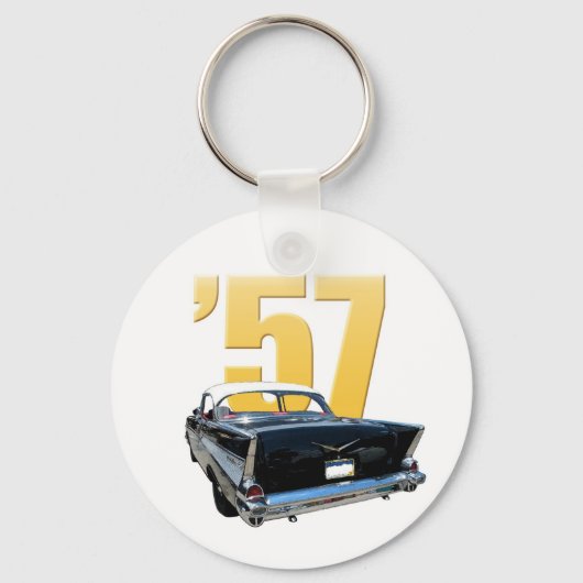 Chevy Bel Aire Uitzicht achterzijde 1957 Sleutelhanger (Voorkant)