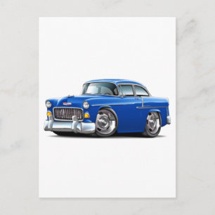 Chevy Belair Blue Car 1955 Briefkaart