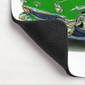 Chevy Belair Green Car 1956 Muismat (Hoek)