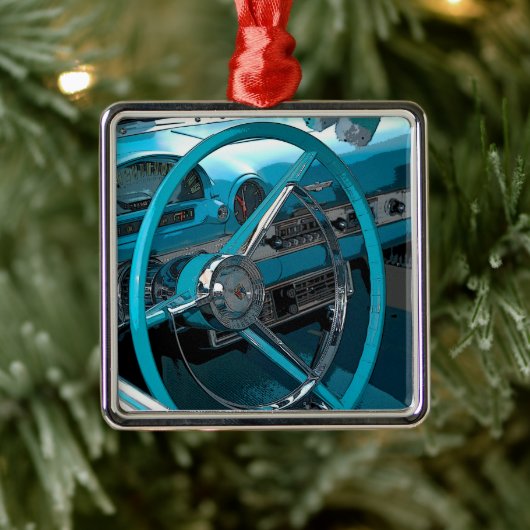 Chevy Belair Metalen Ornament (Boom)