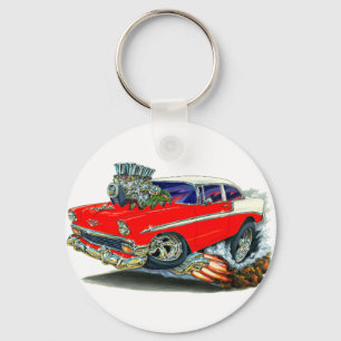 Chevy Belair Red Car 1956 Sleutelhanger