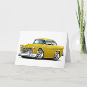 Chevy Belair Yellow Car 1955 Kaart