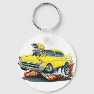 Chevy Belair Yellow Car 1957 Sleutelhanger