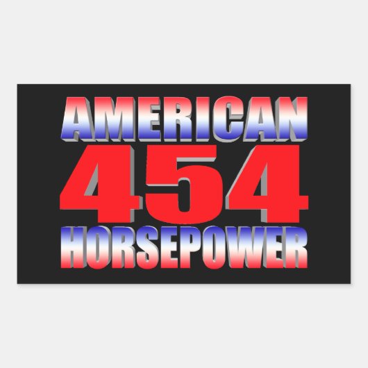 chevy big block 454 rechthoekige sticker (Voorkant)