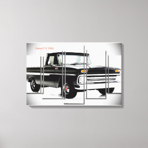 Chevy C10 1965 Canvas Afdruk