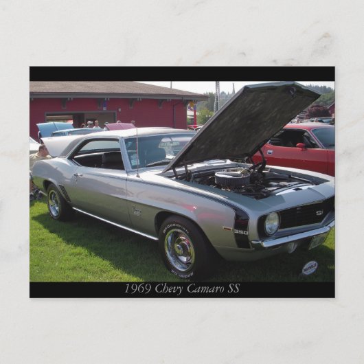 Chevy Camaro SS 1969 Briefkaart (Voorkant)