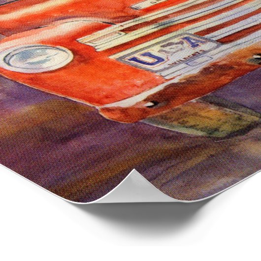 Chevy Canvas afdrukken Poster (Hoek)