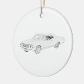 Chevy Chevelle 1967 Keramisch Ornament (Links)