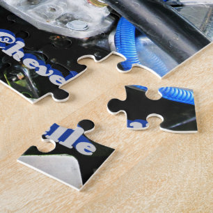 Chevy Chevelle Blue Jigzaag Puzzle 1965 Legpuzzel