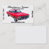 Chevy Chevelle SS 396 Visitekaartje (Voorkant / Achterkant)