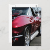 Chevy Corvette 1965 Briefkaart (Voorkant / Achterkant)