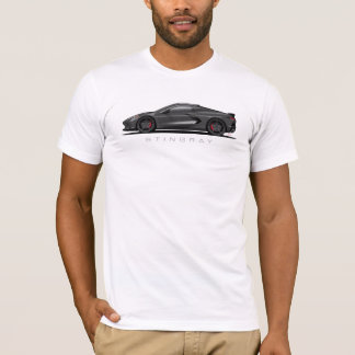 Chevy Corvette C8 Black Illustration T-shirt