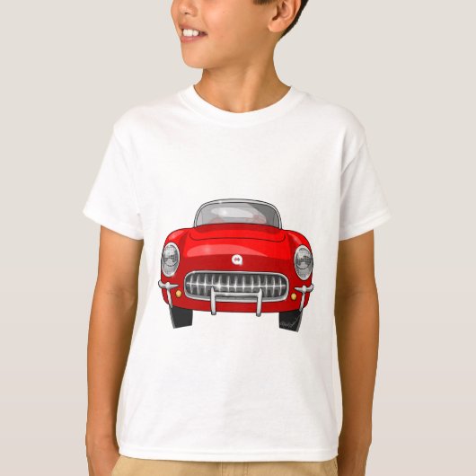 Chevy Corvette Front Uitzicht 1955 T-shirt (Voorkant)