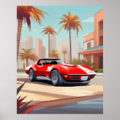 Chevy Corvette Poster (Voorkant)