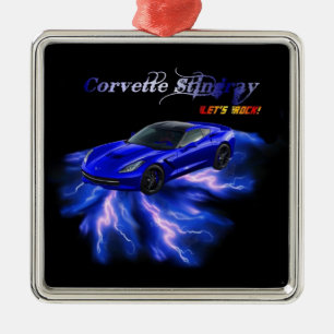 Chevy: Corvette Stingray 2013 Metalen Ornament