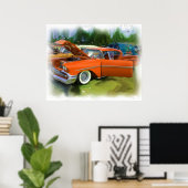 Chevy Impala 1958 Poster (Thuiskantoor)