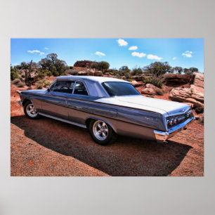 Chevy Impala Classic American Muscar Poster