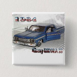 Chevy IMPALA SS Button 1964