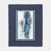 Chevy in Blauw Fleece Deken (Voorkant)