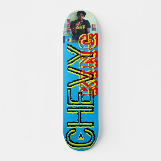 CHEVY KING 2023 NEW/SIGNED7 3/4-inch skateboard De (Voorkant)