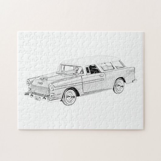 Chevy Nomad 1955 Legpuzzel (Horizontaal)